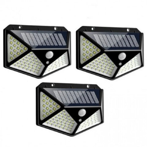 SET 2 X Lampa Solara cu LED, 30W, 128 COB + SET 3 x Lampa Solara 100 LED