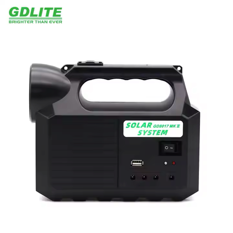 Kit Solar Portabil Solar City Cu 3 Becuri , Lanterna , Lampa , Incarcator Telefon