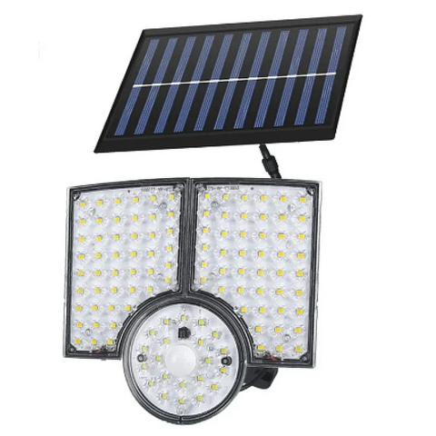 1+1 GRATIS! Lampa solara cu 3 casete reglabile senzor de miscare si 112 LED