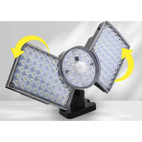 1+1 GRATIS! Lampa solara cu 3 casete reglabile senzor de miscare si 112 LED