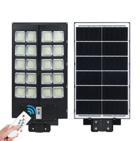 Lampa Solară Dublă Jortan cu LED-uri de Ultimă Generație – 1000W, Telecomandă Inclusă și Picior Metalic + Cadou Surpriza