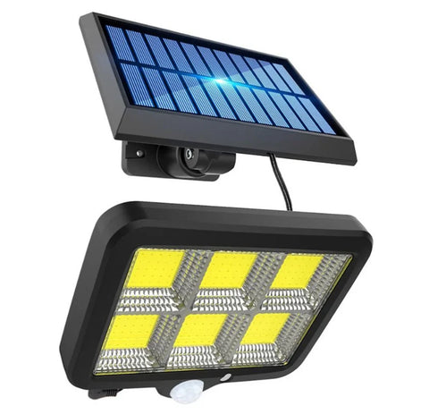 Pachet 2 x Lampa Solara 50W - 96 LED COB, cu PANOU DETASABIL