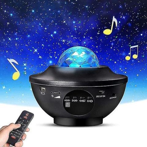 Proiector Star Galaxy, Lampa LED, Boxa Bluetooth incorporata, Negru