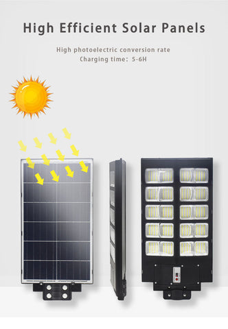 Lampa Solară Dublă Jortan Exterior 800W cu LED-uri de Ultimă Generație, + CADOU SURPRIZA